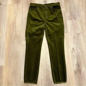 LOFT High Waist Skinny Dark Green Corduroy Pants Size 27 / 4